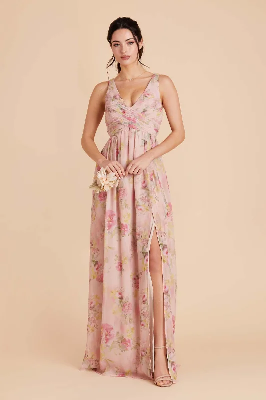 Laurie Empire Dress - Vintage Pink Floral