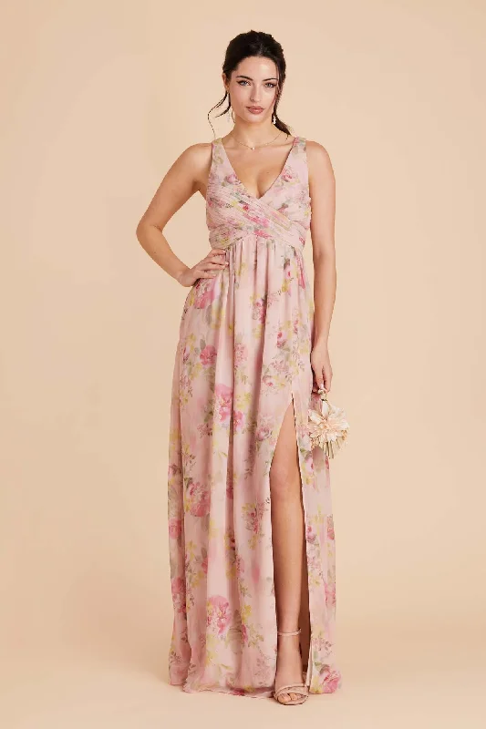 Laurie Empire Dress - Vintage Pink Floral