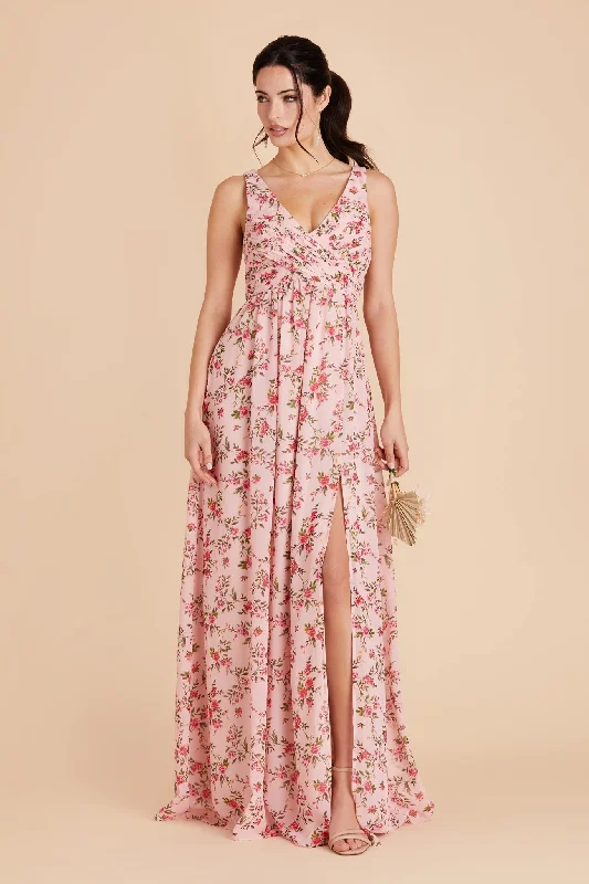 Laurie Empire Dress - Wild Rose Garden