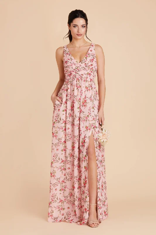 Laurie Empire Dress - Wild Rose Garden