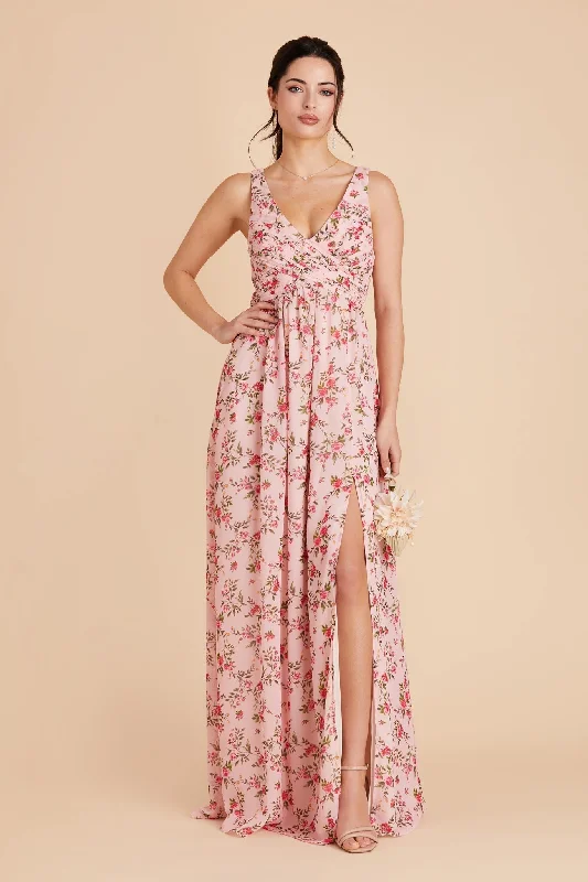 Laurie Empire Dress - Wild Rose Garden