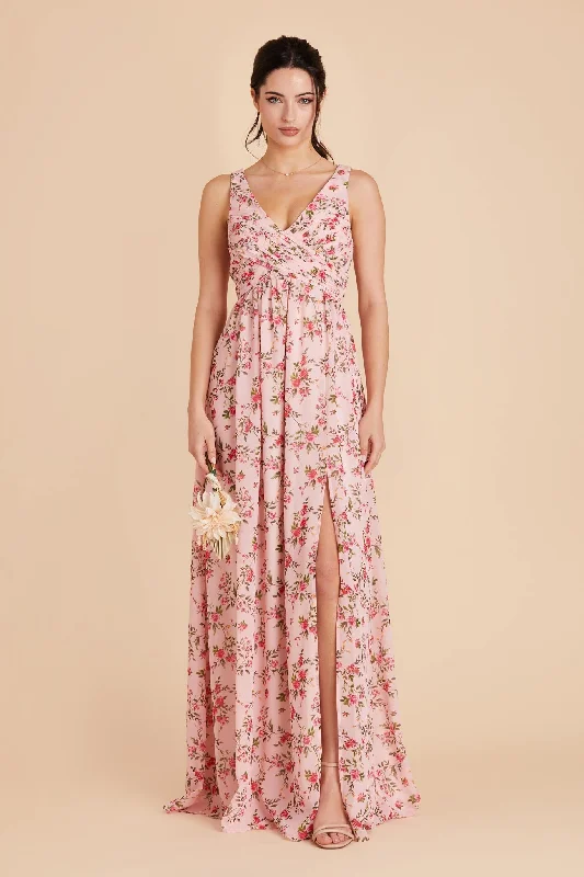 Laurie Empire Dress - Wild Rose Garden