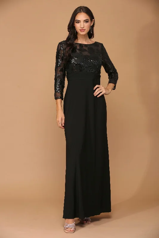 Mother of the Bride Long Formal Evening Lace Dress