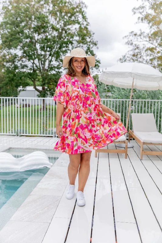 Peak Party Dress in Spring Bloom