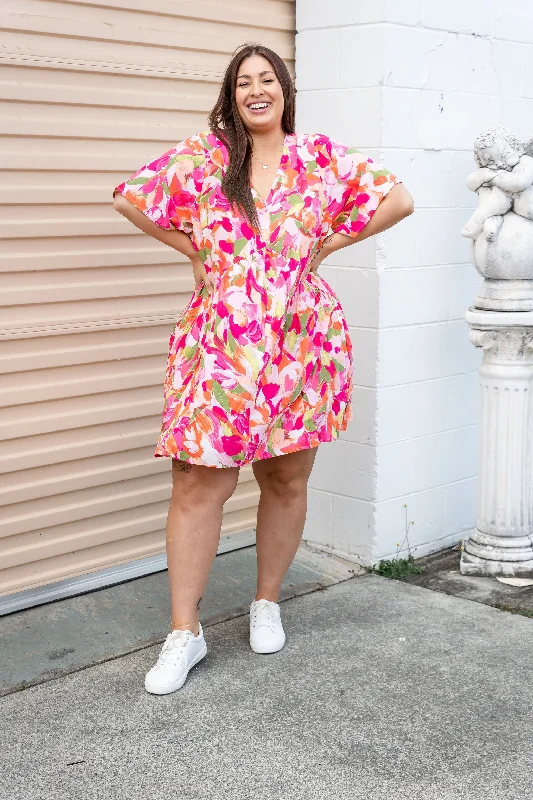 Peak Party Dress in Spring Bloom