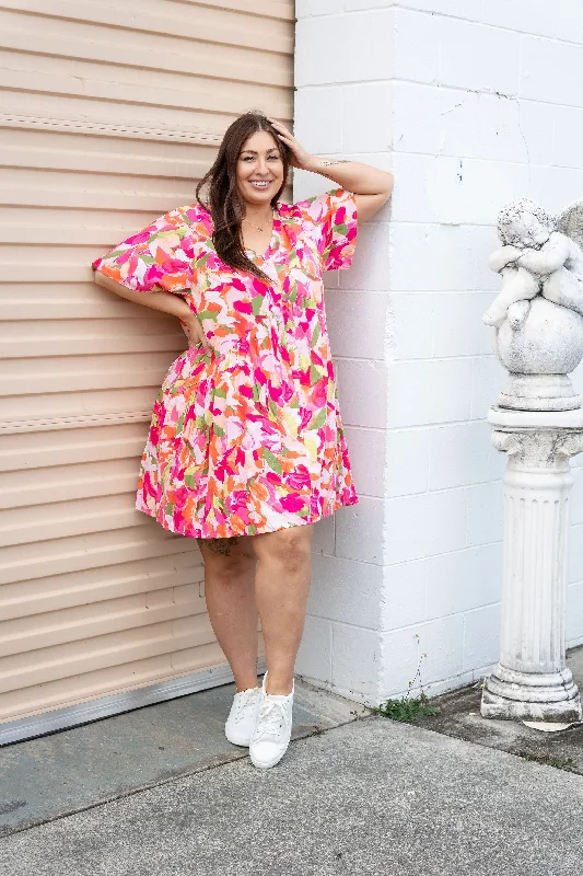 Peak Party Dress in Spring Bloom