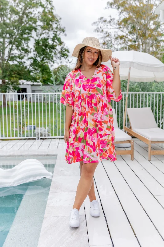 Peak Party Dress in Spring Bloom