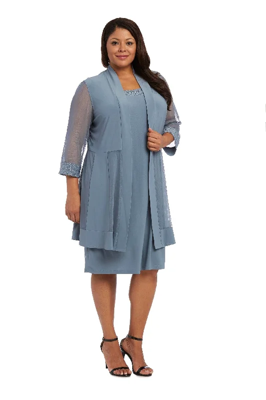 R&M Richards 8271W Short Mother Of Bride Plus Size Dress Sale