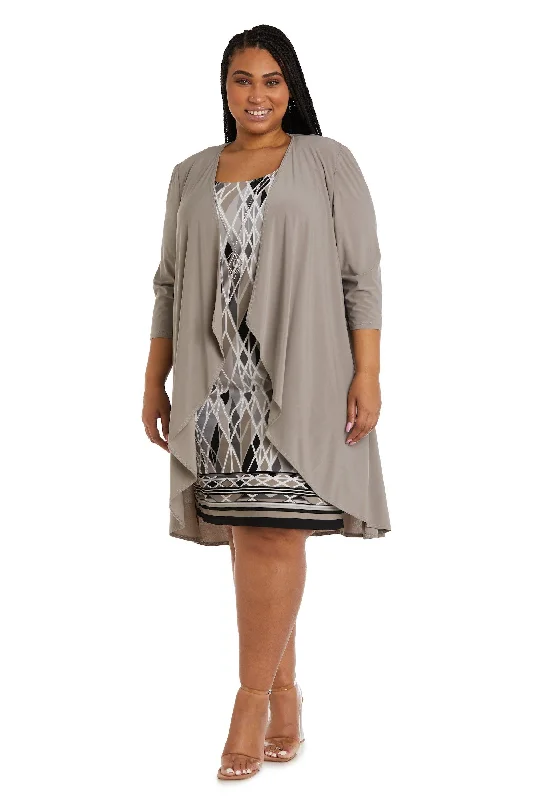 R&M Richards 7987W Short Plus Size Jacket Dress