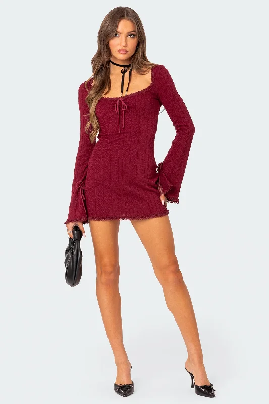 Krista Lacey Knit Mini Dress