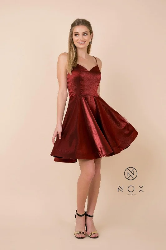 Short Homecoming Dress Sleeveless Cocktail