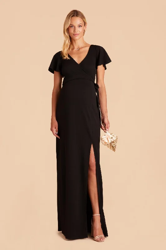 Yolanda Crepe Dress - Black