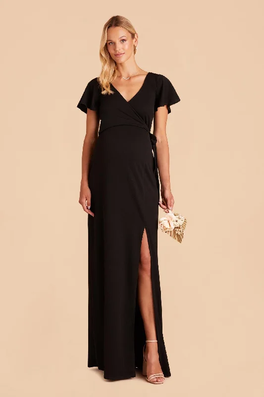 Yolanda Crepe Dress - Black