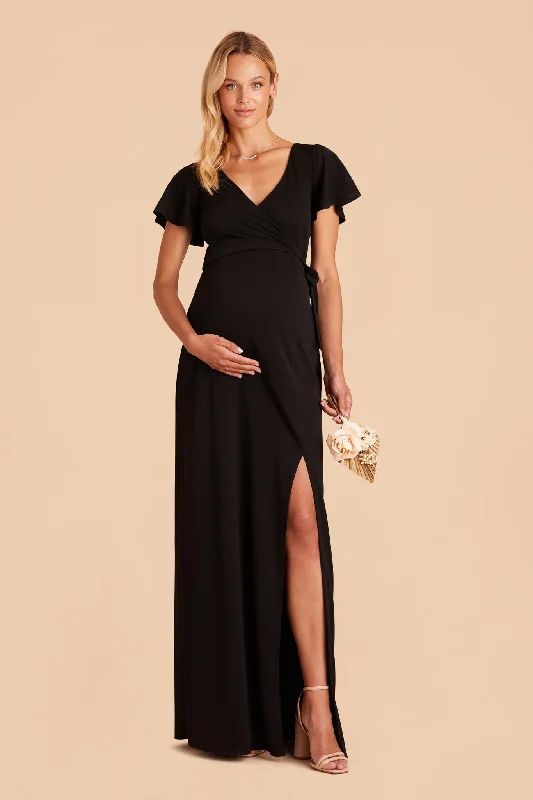 Yolanda Crepe Dress - Black