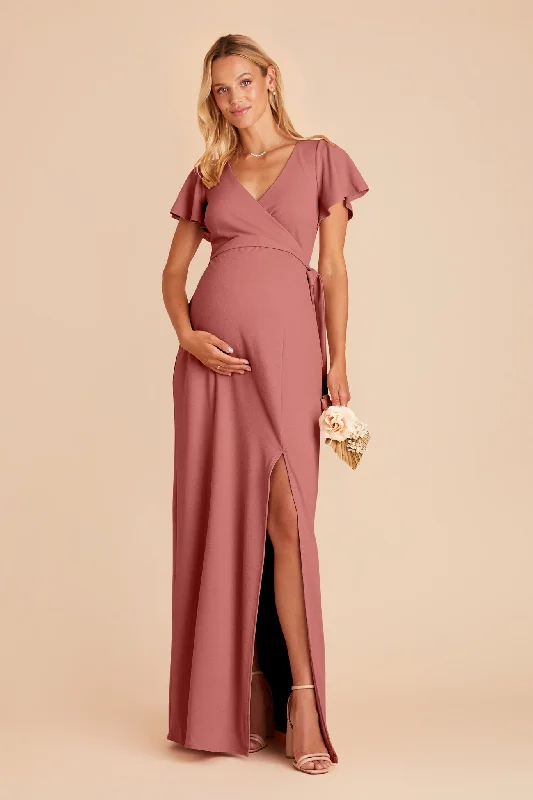 Yolanda Crepe Dress - Mulberry