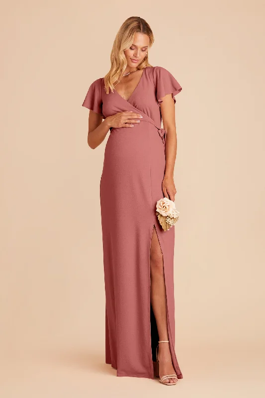 Yolanda Crepe Dress - Mulberry