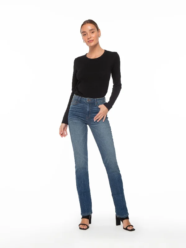 Light - wash women jeans for a fresh and summery appearance  Women's cargo hiking pants Embroidered women jeans with intricate patterns Bombshell Straight in La Jolla