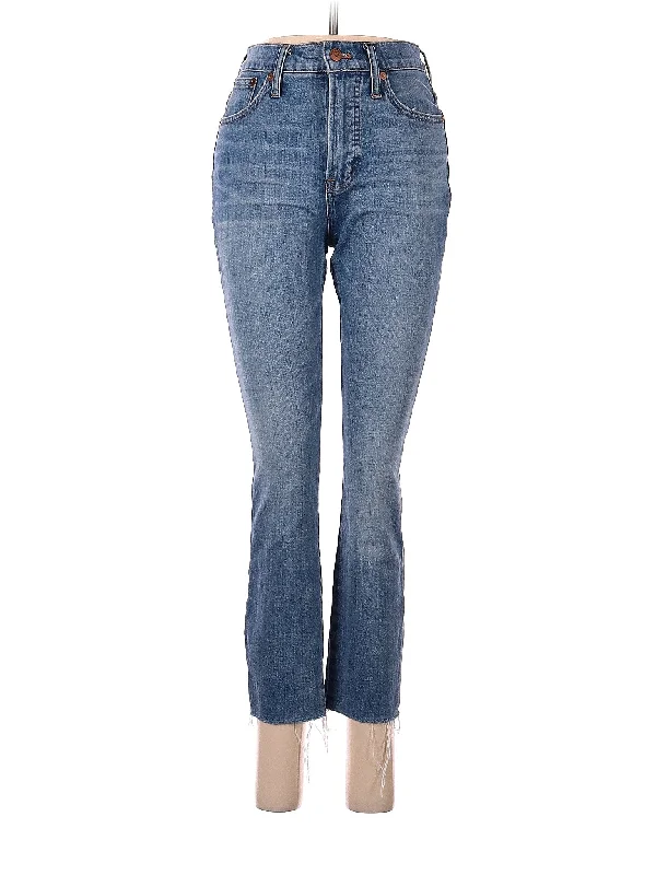 High - waisted women jeans for a flattering silhouette  Women's striped business pants Bootcut women jeans to complement various shoe styles Bootleg Madewell Jeans 26 in Medium Wash