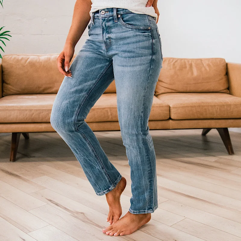Dark - wash women jeans for a sophisticated and slimming effect Women's long - sleeve jumpsuit pants Straight - leg women jeans with a classic and timeless appeal KanCan Left Me No Choice Straight Jeans Dark - wash women jeans for a sophisticated and slimming effect Women's long - sleeve jumpsuit pants Straight - leg women jeans with a classic and timeless appeal KanCan Left Me No Choice Straight Jeans