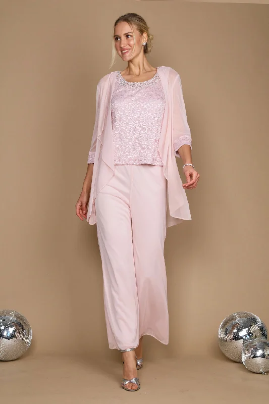 Maxi dresses with beaded embellishments for a fancy and luxurious event Blush 8P R&M Richards 5008P Petite Lace Pant Suit Formal Sale